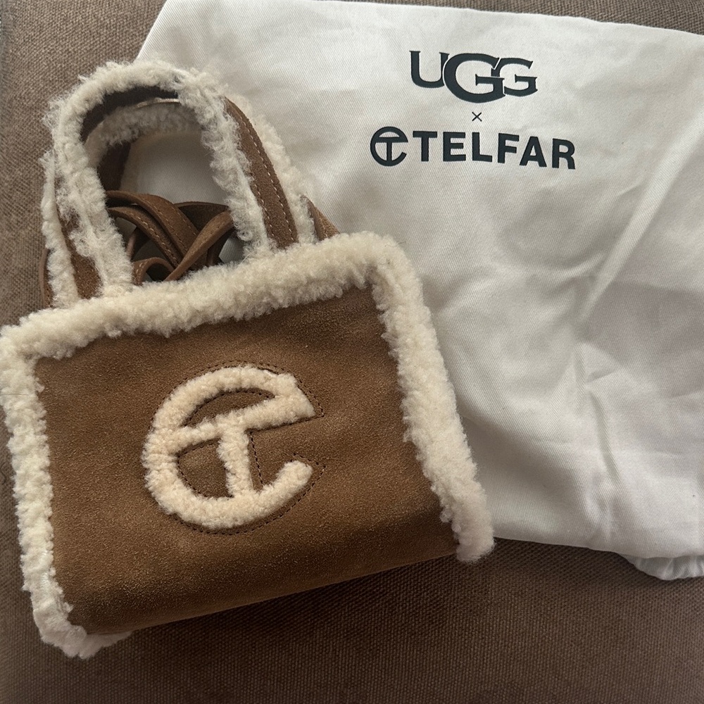UGG x Telfar Brown Shearling Mini Bag